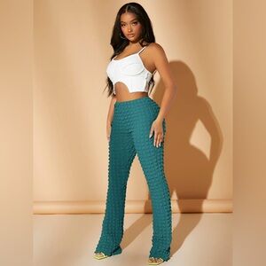 Green bubble pants